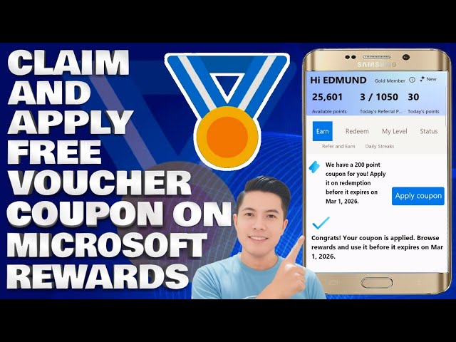How To Claim and Apply Free Voucher Coupon on Microsoft Rewards