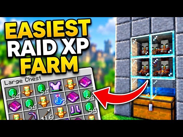 NEW EASIEST RAID XP FARM Minecraft Bedrock 26.5/1.21+!