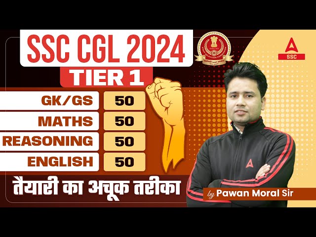 SCC CGL 2024 | GK/ GS, Maths, Reasoning & English Strategy by Pawan Sir
