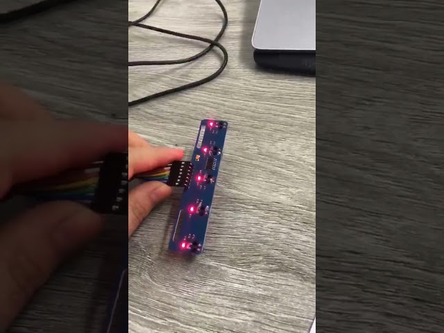 Line Sensor Testing (using TCRT5000 5 channel module)