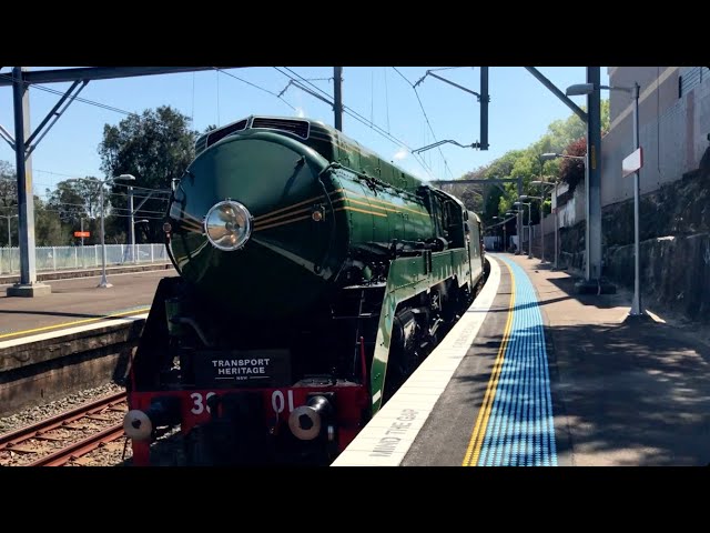 NSWGR 3801 Steam To Surf October 2023