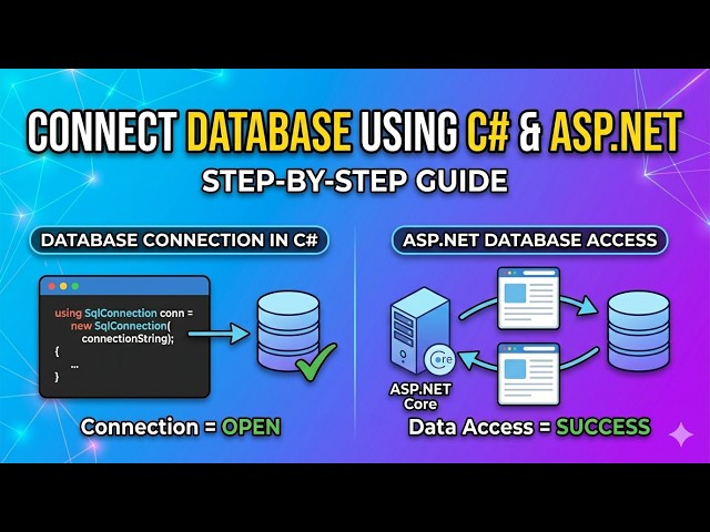 How to connect database using C# | database connection in C# | ASP.NET Database Connection