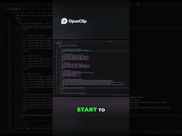 Coding the Homepage Hero Section  A Step by Step Guide #viral #viralshort #html #css #codixar