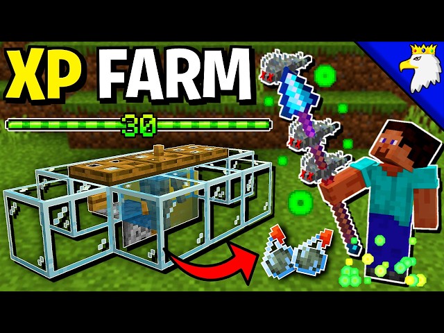 NEW EASY XP FARM Minecraft Bedrock 26.45/1.21!