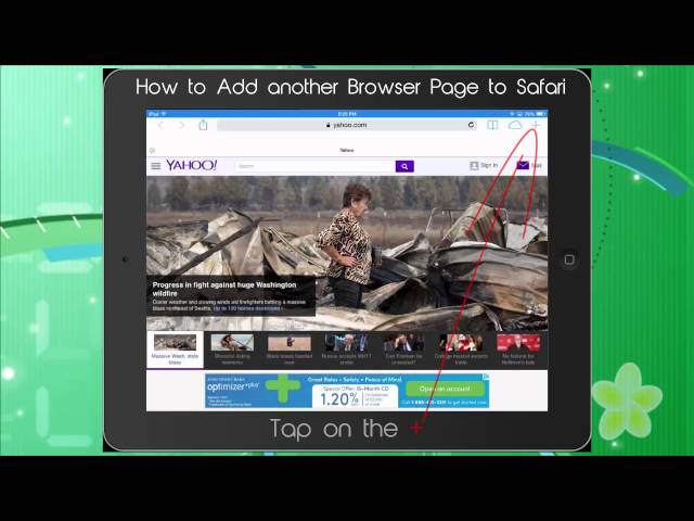 Beginning computer iPad lessons  How to Add another Browsing Page to Safari on your iPad