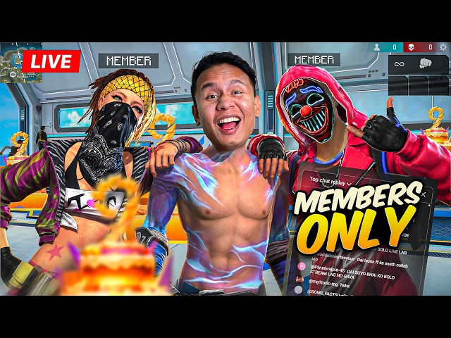 Gameplay & Custom Rooms with Members  ❤ #freefire #live #tondegamer