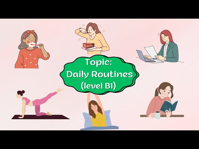 English shadowing | Daily Routines | Level B1 | How to improve English