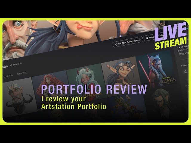 Community Portfolio Review Part 3 | on Live Stream