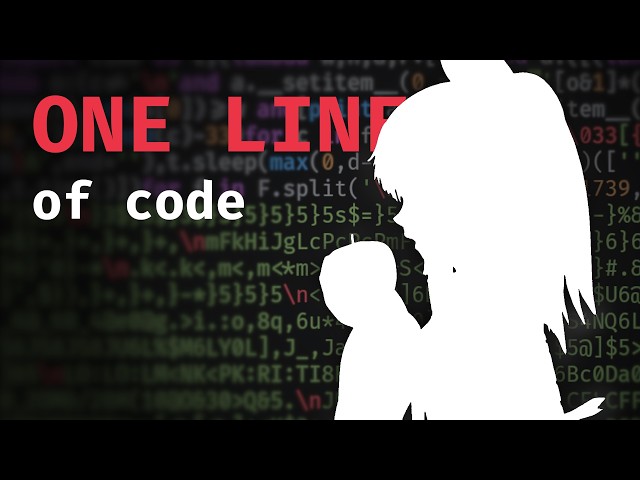 Bad Apple!, but it's a SINGLE LINE of Python