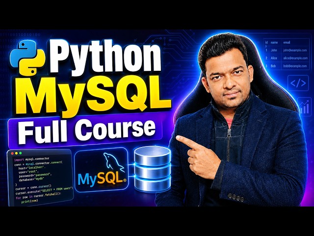 Python MySQL Tutorial for Beginners | Complete Course in 1 Hour