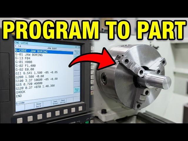 How To Write A Lathe Soft Jaw Program    #cnclathe #cnctraining #gcodeprogramming #programming #cnc