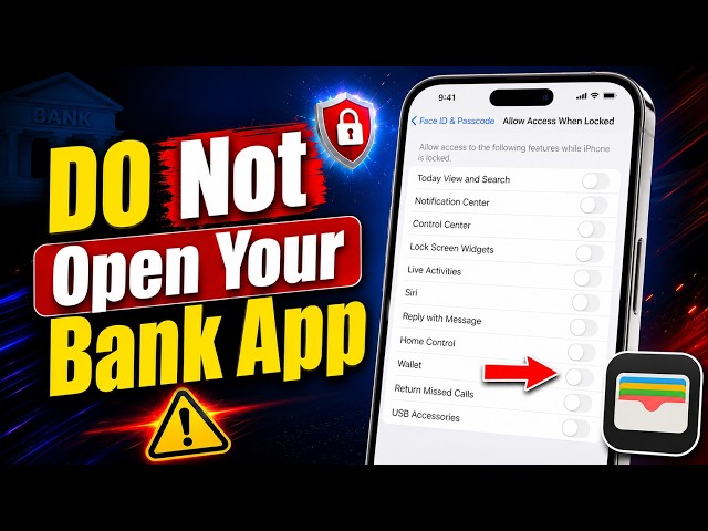 STOP! Do This on Your iPhone Before Opening Your Bank App!