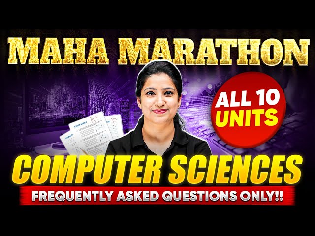 UGC NET Computer Science Marathon - All 10 Units Covered for UGC NET June 2024 By Puneet Kaur Mam PW