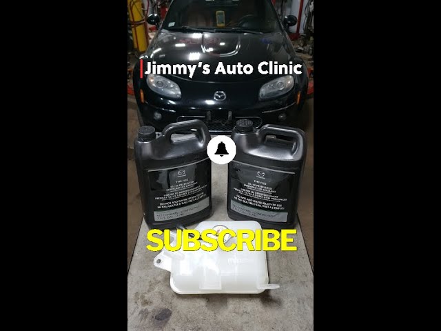 2007 Mazda Miata | Cooling System Flush | Coolant Overflow Bottle Replacement | Short