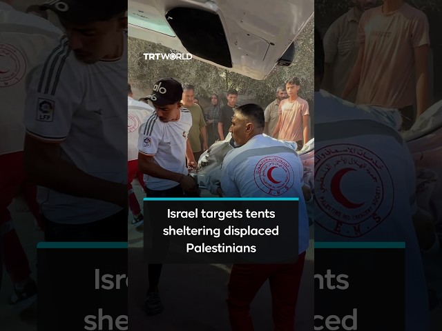 Israeli attack hits tents for displaced Palestinians in Gaza