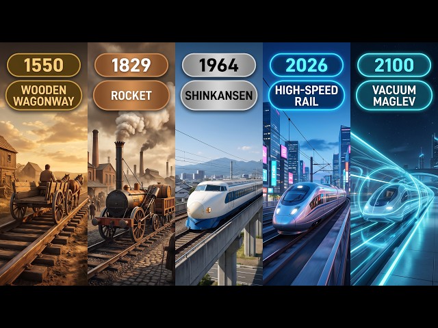The Evolution of Trains | 1550 to 2100