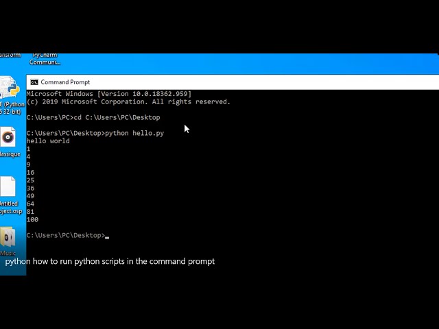 How To Run Python Scripts With The Command Prompt