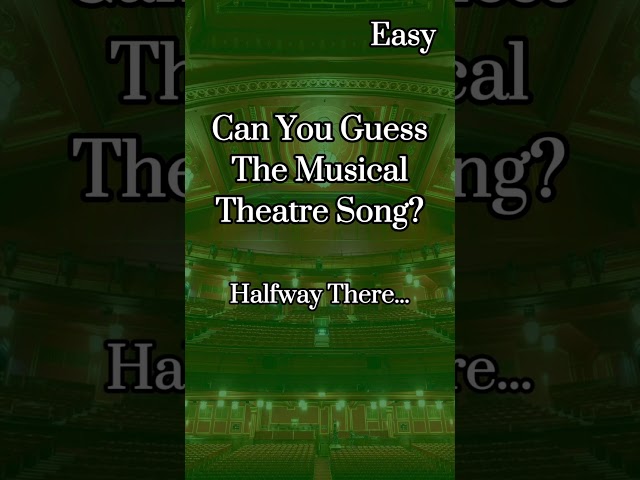 Guess The Musical Theatre Song! (Instruments Only) #broadway  #musicaltheatre  #musical  #theater