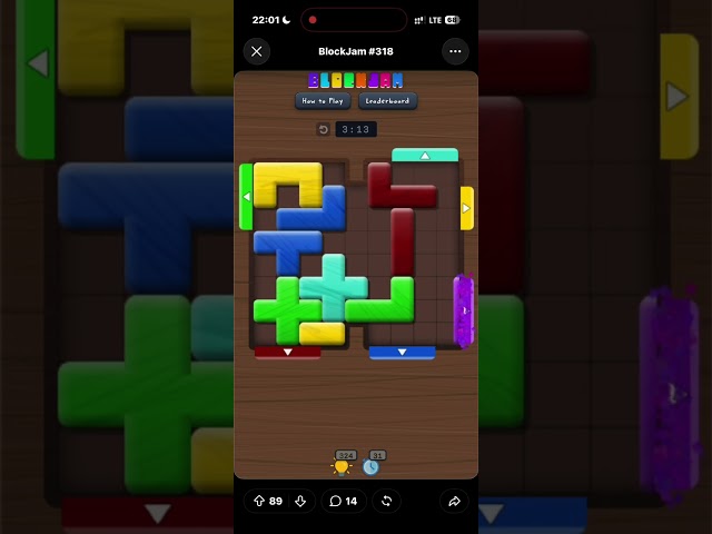BlockJam #318 solved