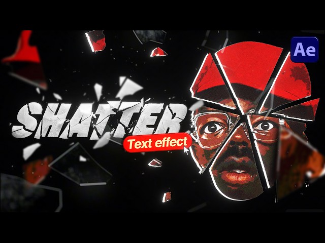 Text Shatter Effect | After Effects | Dark AE | #aftereffects #tutorial