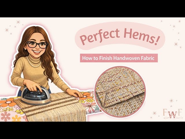 Finishing Handwoven Fabric | How to easily sew a perfect hem