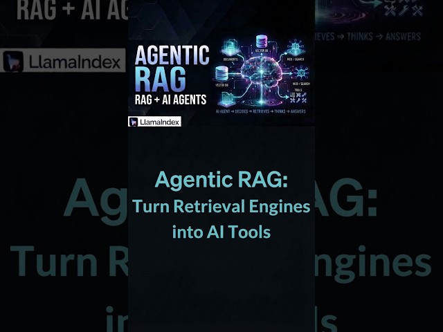 Agentic RAG: Turn Retrieval Engines into AI Tools 🤖⚡
