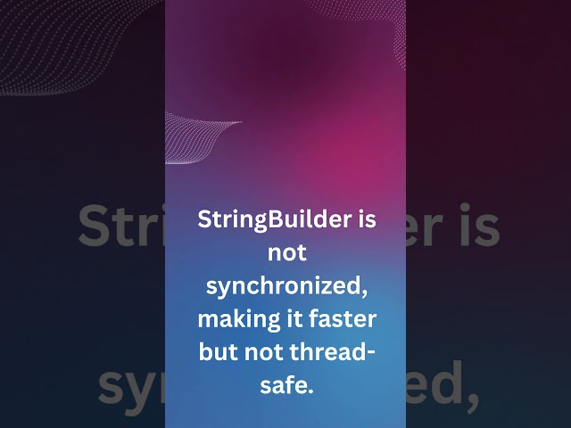 String Builder Vs String Buffer in Java