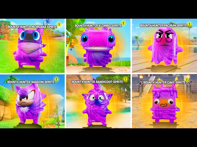 19 *NEW* BOUNTY HUNTER SPRITE Codes Added in Fortnite Update! (ALL CODES)