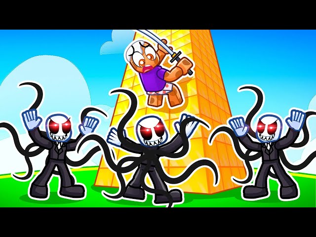 building the TALLEST TOWER to survive in roblox