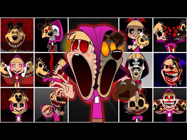 My Sprunki OC: Masha and the Bear (from Phase 1 to Phase 14)