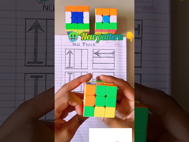 😨 3×3 rubik's cube (new pattern) #shorts #ytshorts #rubikscube #trending