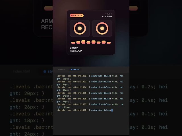 Studio Loop Deck #code #css #coding #shorts