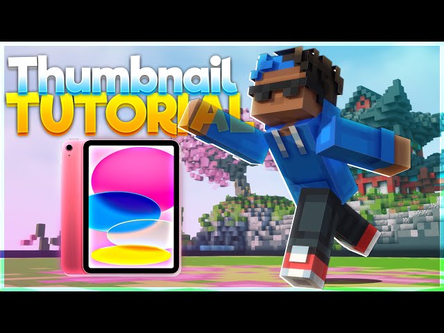 How to make Great Minecraft Thumbnails on Mobile || Minecraft Bedrock Edition