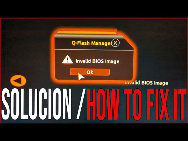 GIGABYTE INVALID BIOS SOLUCIÓN - HOW TO FIX IT.