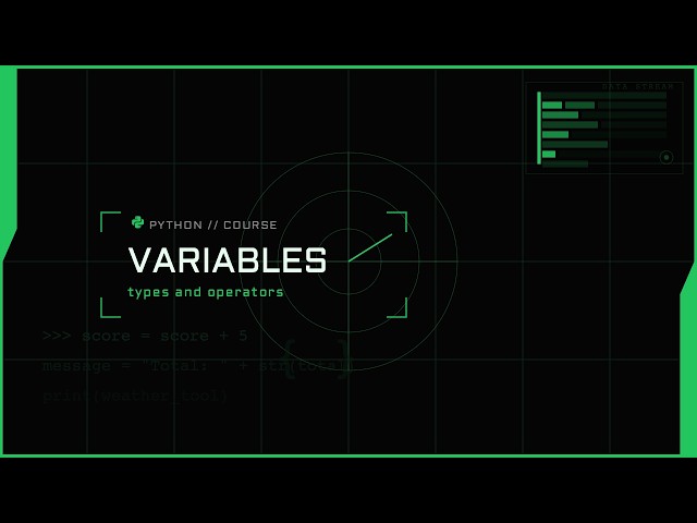 Python Basics #1 - Variables, Types and Operators