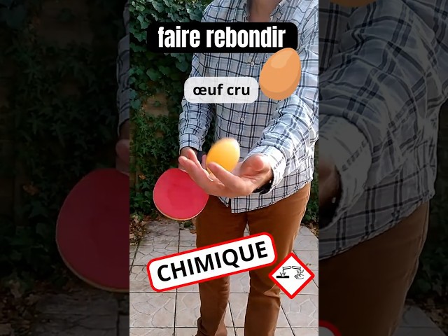 🧪Chemical Transformation👉 Making a raw egg bounce using chemistry? 🧪🥚💥#chemistry