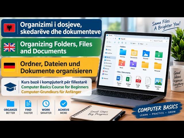 Organizing Folders, Files and Documents | Computer Basics Course for Beginners
