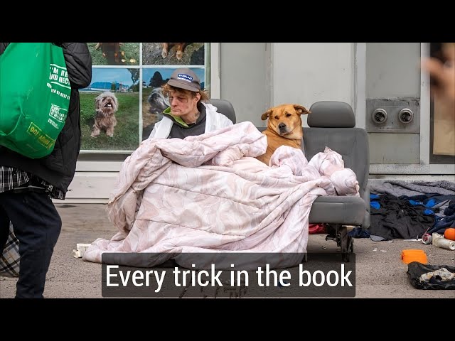 How do poor homeless people survive in London?