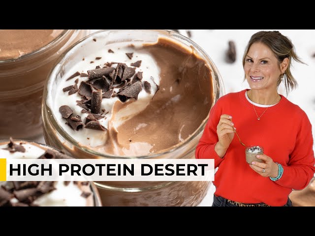 HIGH PROTEIN DESSERT | Healthy Cottage Cheese Chocolate Mousse in Minutes