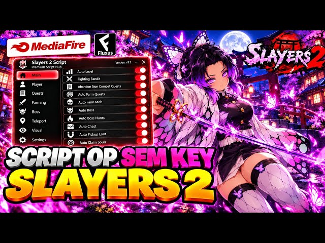 🔥SLAYERS 2 NEW Script NO KEY AUTO FARM, AUTO BOSS - INSTANT KILL, AUTO FISH & MORE!