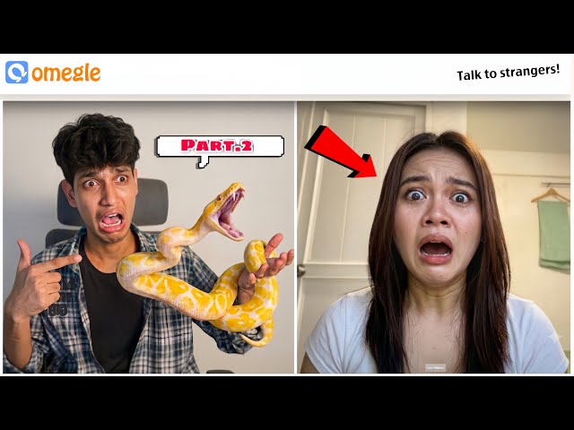 Python Prank Part 2 on omegle😱💞 Ladkiyon shock hogai😱💞..!@AuraArun 