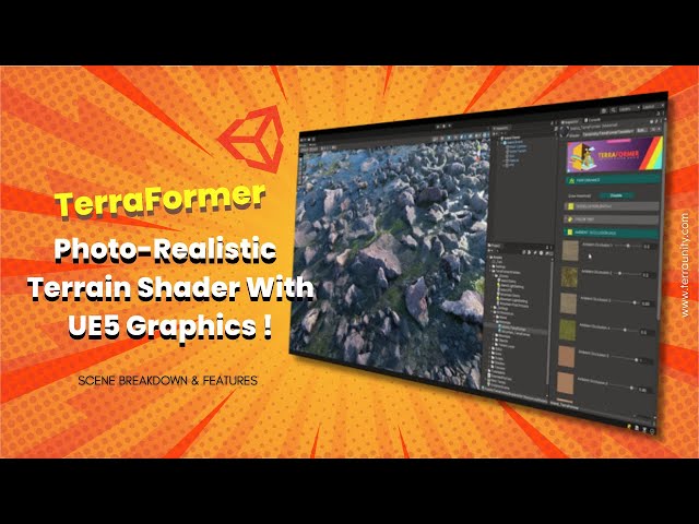 Unity's Photo-Realistic Terrain Shader With UE5 Graphics - TerraFormer