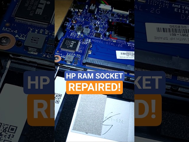 HP Pavilion 14-ce Laptop RAM Socket Repair #righttorepair #laptoprepair
