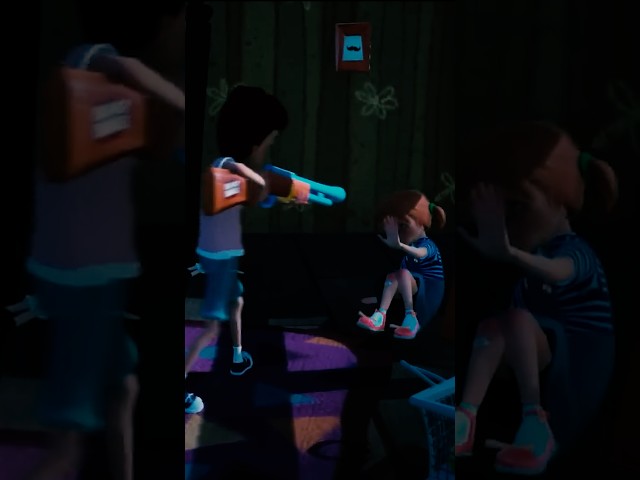 Aaron gets ANGRY! 😱 Hello Neighbor Hide & Seek #helloneighbor #shorts