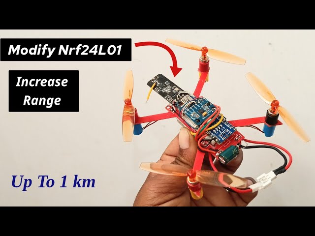 I modified the Nrf24L01 And It Works | increase range for mini drone | Reduce Weight of Nrf24L01