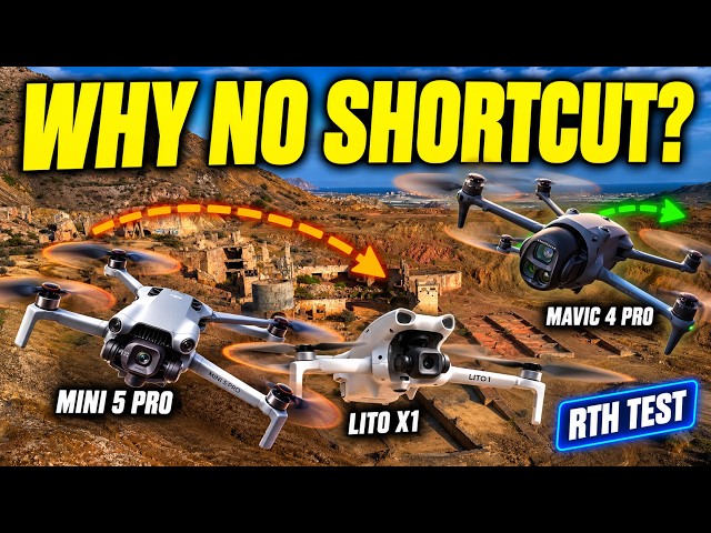 DJI Mini 5 Pro & Lito X1 RTH Tests: Neither Took the DJI Mavic 4 Pro’s Shortcut!