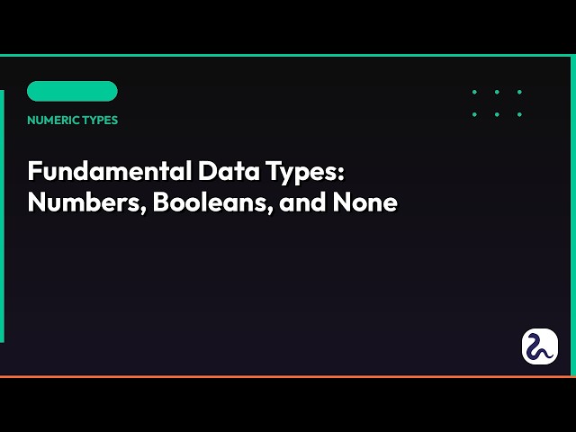 Python Data Types Explained: Numbers, Booleans, None Mastery Guide | theTwoCubes Learning