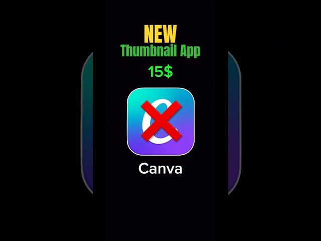 ❌Don’t use canva - Free thumbnails maker app 2025 #thumbnail