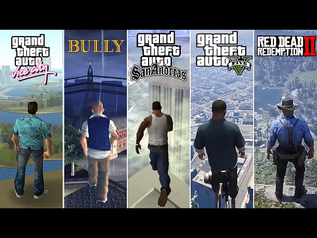 Jumping From the Highest Points in Rockstar Games 1997-2023