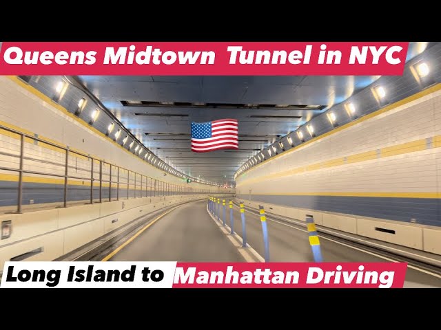 Driving from Long Island to Manhattan, New York City through the Queens Midtown Tunnel ! Driving Tip